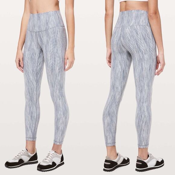 Lululemon Wunder Under High-Rise 7/8 Tight *Full-On Luon 25" Arrow Jacquard 4 - Picture 1 of 6
